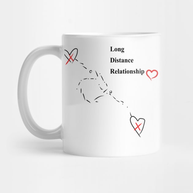 Long Distance Relationship Cute by Kassimoedesigns